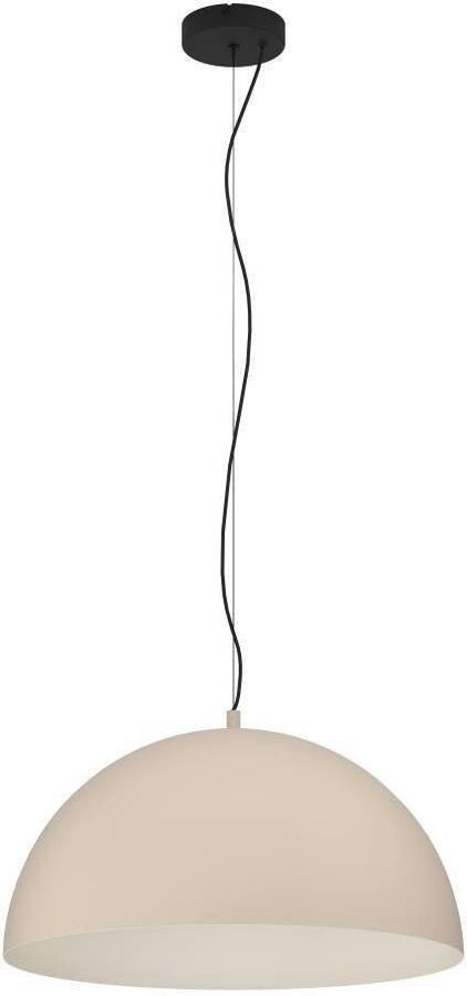 EGLO Hanglamp GAETANO 1 Pendellampe Stahl E27 Hängelampe Esstischlampe Lampe Hanglamp metaal in zandkleur en zwart E27 Ø 53 5 cm (1 stuk) - Foto 3