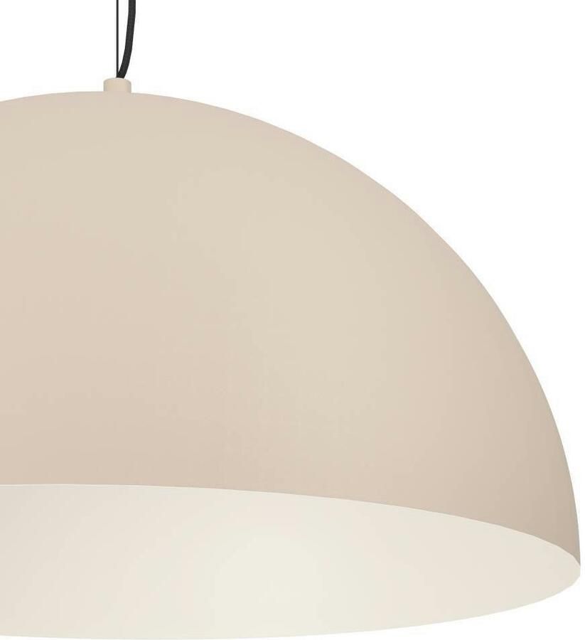 EGLO Hanglamp GAETANO 1 Pendellampe Stahl E27 Hängelampe Esstischlampe Lampe Hanglamp metaal in zandkleur en zwart E27 Ø 53 5 cm (1 stuk)