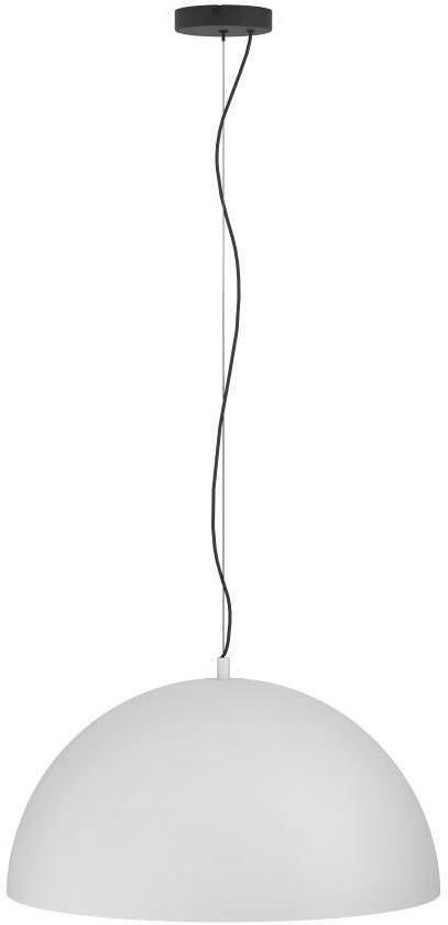 EGLO Hanglamp GAETANO 1 Pendellampe Stahl E27 Hängelampe Esstischlampe Lampe Hanglamp metaal in grijs en zwart E27 fitting Ø 53 5 cm (1 stuk) - Foto 4