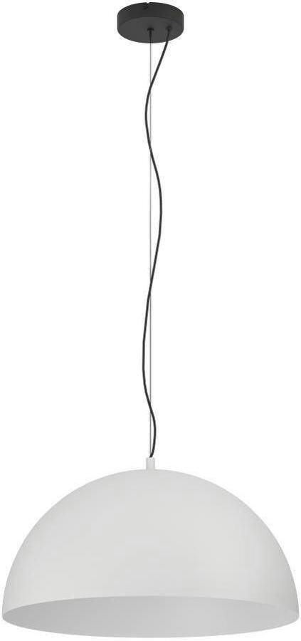 EGLO Hanglamp GAETANO 1 Pendellampe Stahl E27 Hängelampe Esstischlampe Lampe Hanglamp metaal in grijs en zwart E27 fitting Ø 53 5 cm (1 stuk) - Foto 3