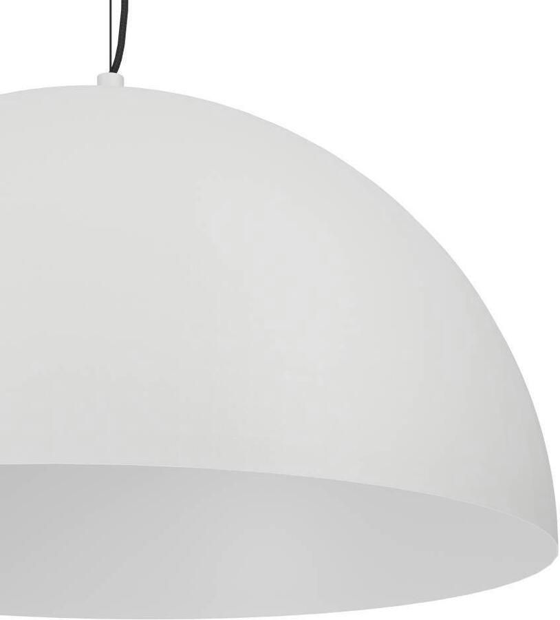 EGLO Hanglamp GAETANO 1 Pendellampe Stahl E27 Hängelampe Esstischlampe Lampe Hanglamp metaal in grijs en zwart E27 fitting Ø 53 5 cm (1 stuk)