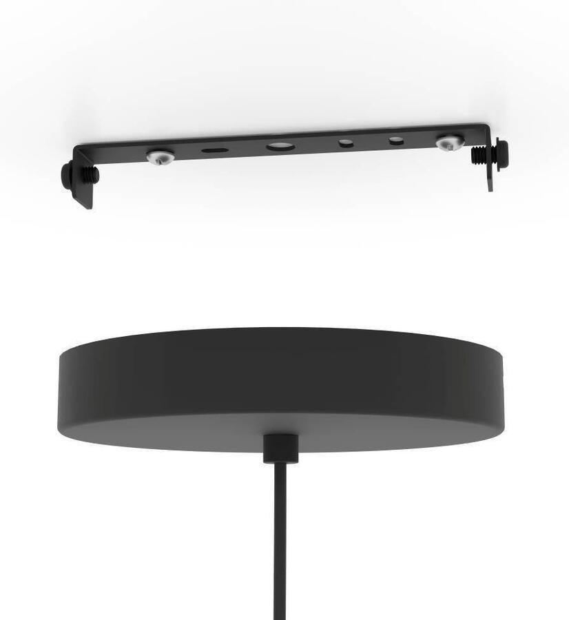 EGLO Hanglamp GINESTRONE-Z hanglamp zwart ZigBee 3.0 timer pendellamp App spraakbesturing Alexa ‎110x45x45cm excl. afstandsbediening (1 stuk) - Foto 5