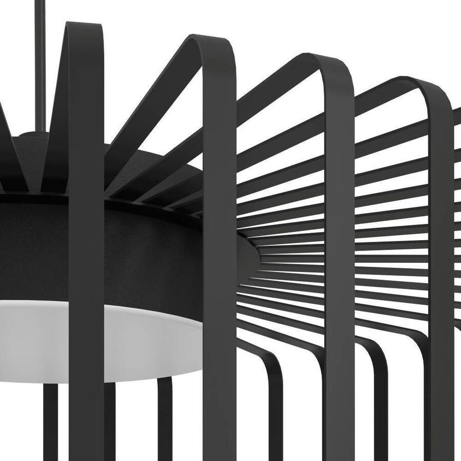 EGLO Hanglamp GINESTRONE-Z hanglamp zwart ZigBee 3.0 timer pendellamp App spraakbesturing Alexa ‎110x45x45cm excl. afstandsbediening (1 stuk) - Foto 2