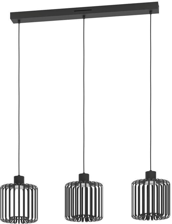 EGLO Hanglamp GINESTRONE-Z hanglamp zwart ZigBee 3.0 timer pendellamp App spraakbesturing Alexa 90x20x110cm excl. afstandsbediening 3-vlam (1 stuk) - Foto 6