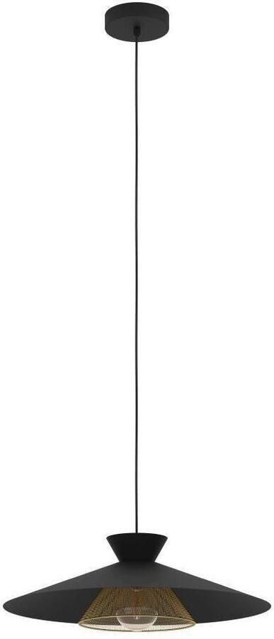 EGLO Hanglamp GRIZEDALE Pendellampe Stahl Retro Esszimmerlampe Hängelampe Lampe Hanglamp eetkamerlamp Japandi-design metaal Ø 50 cm (1 stuk) - Foto 3