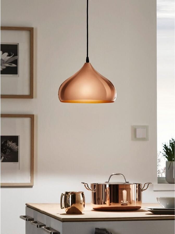 EGLO Hanglamp HAPTON Pendellampe E27 IP20 Stahl Esszimmerlampe Vintage Lampe Hanglicht hanglamp - Foto 2