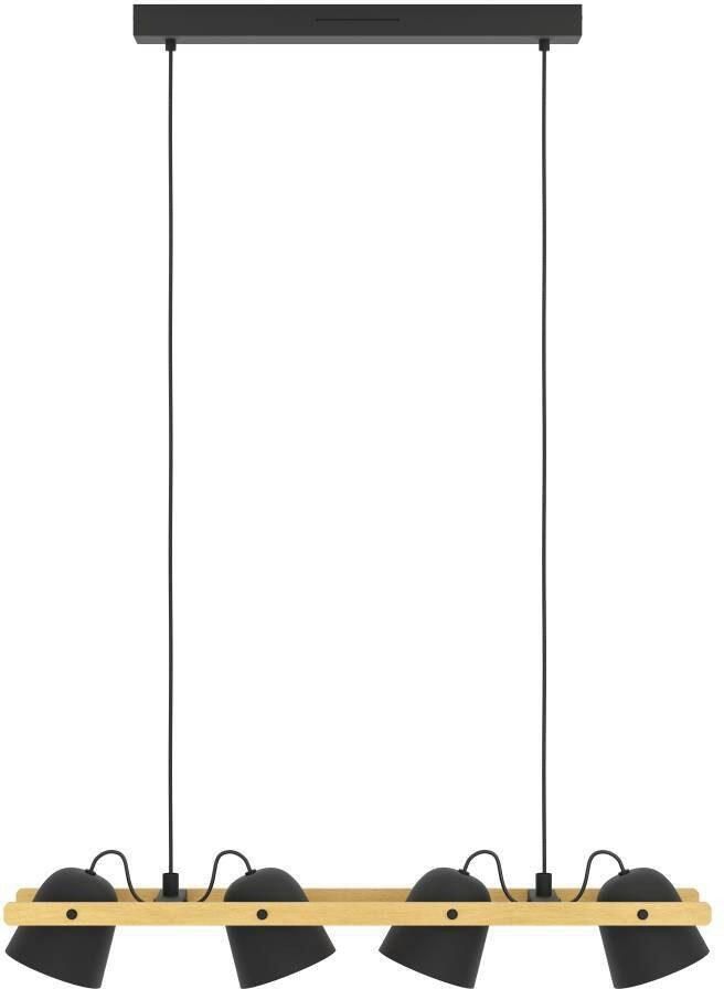 EGLO connect.z Hornwood-Z Hanglamp 78 cm Zwart Bruin Instelbaar RGB & wit licht Dimbaar Zigbee - Foto 3