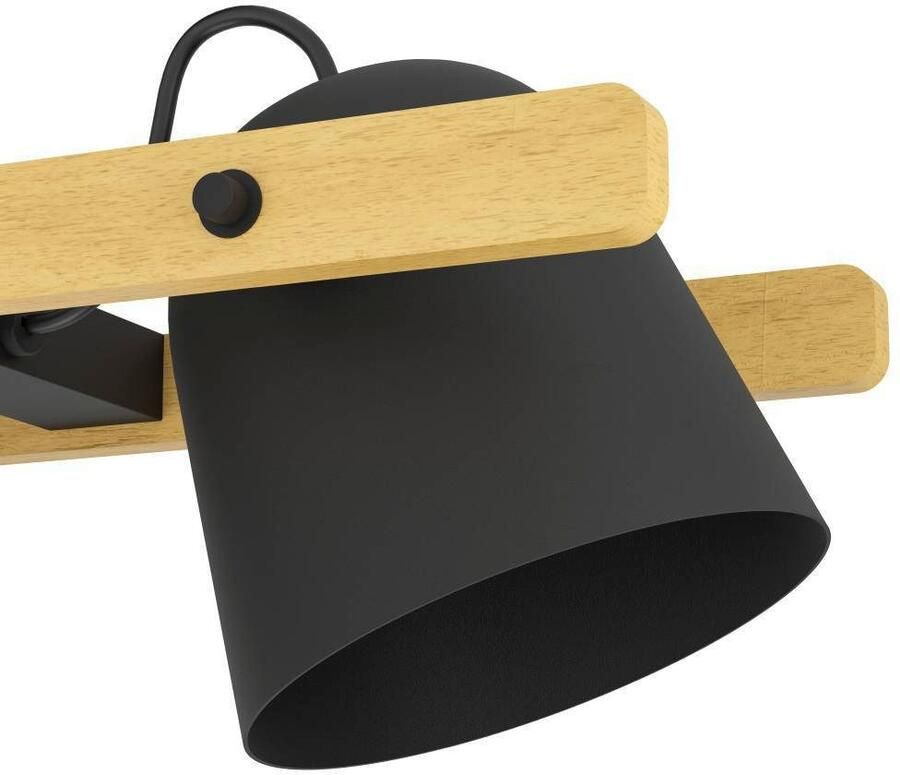 EGLO connect.z Hornwood-Z Hanglamp 78 cm Zwart Bruin Instelbaar RGB & wit licht Dimbaar Zigbee