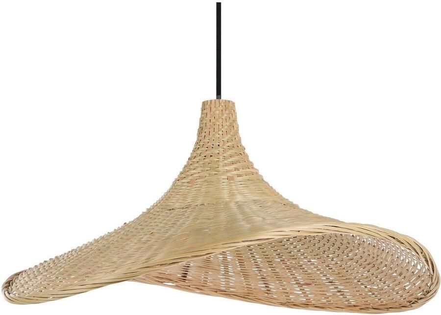 EGLO Hanglamp HYKEHAM Pendellampe Stahl und Holz E27 Hängelampe Flurlampe Lampe Hanglamp in zwart van staal excl. E27 1X40W (1 stuk) - Foto 3