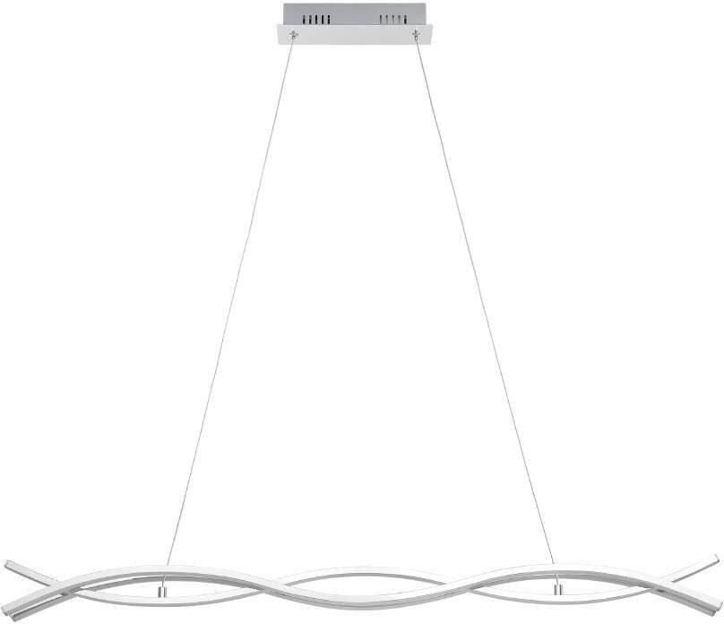 EGLO Hanglamp LASANA 2 hanglamp chroom wit pendellamp 3-vlamig modern - Foto 7
