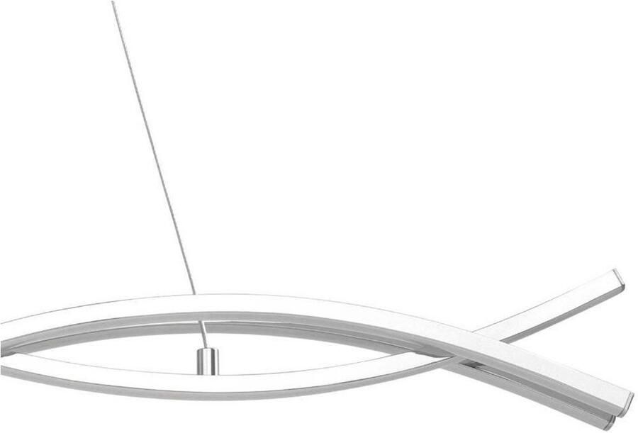 EGLO Hanglamp LASANA 2 hanglamp chroom wit pendellamp 3-vlamig modern - Foto 8