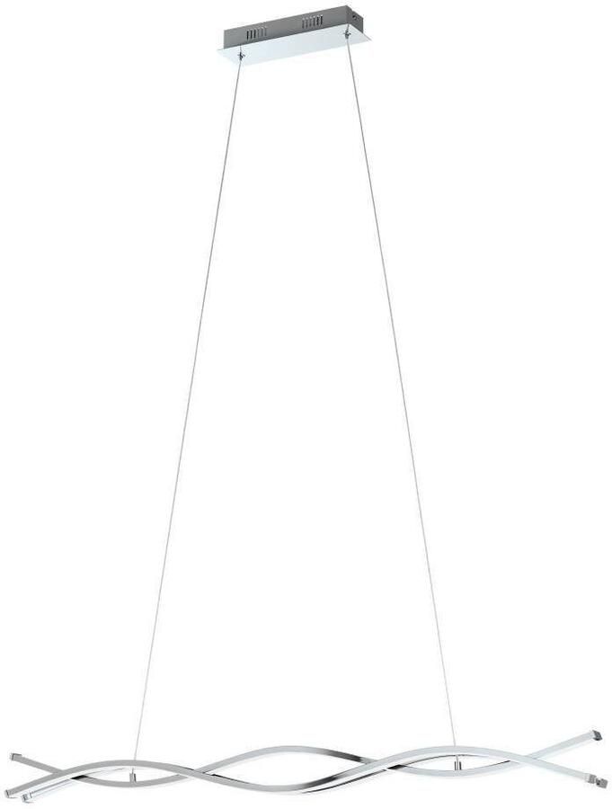 EGLO Hanglamp LASANA 2 hanglamp chroom wit pendellamp 3-vlamig modern - Foto 4