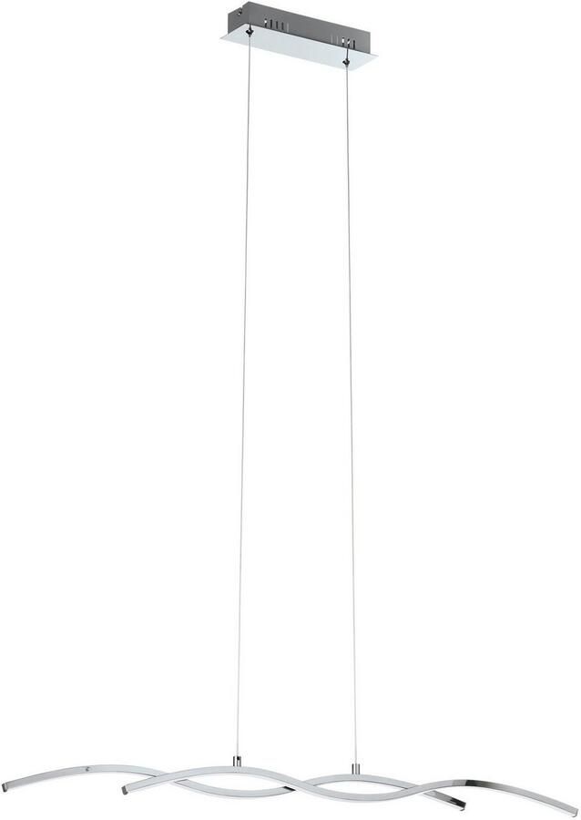 EGLO Hanglamp LASANA 2 Pendellampe Stahl Alu und Kunststoff IP20 Esstischlampe Led hanglamp - Foto 5