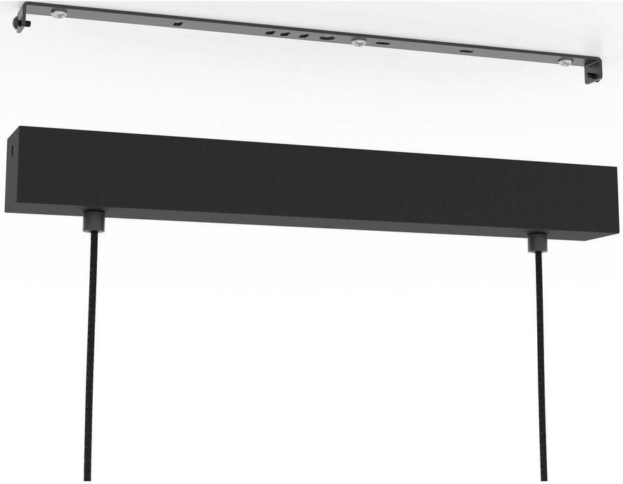 EGLO Hanglamp LIBERTAD 1 Hanglamp in zwart en bruin van staal hout excl. E27 40W (1 stuk) - Foto 2