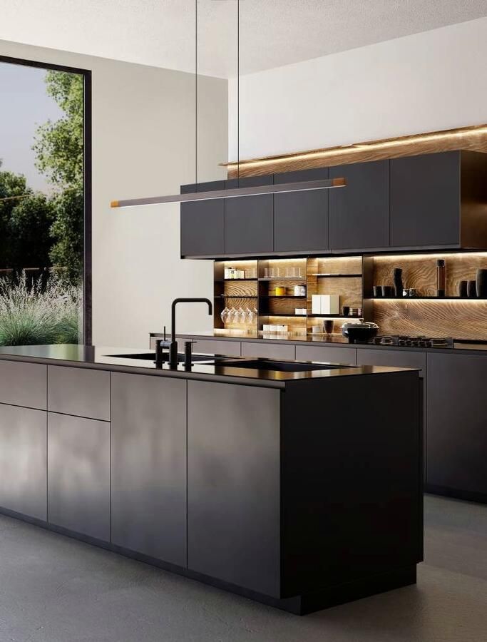 EGLO Hanglamp LISCIANA Pendellampe Alu Stahl und Holz IP20 Esstischlampe Lampe FSCM70HB aluminium in bruin en hout in walnoot-look lamp 126 cm (1 stuk) - Foto 4