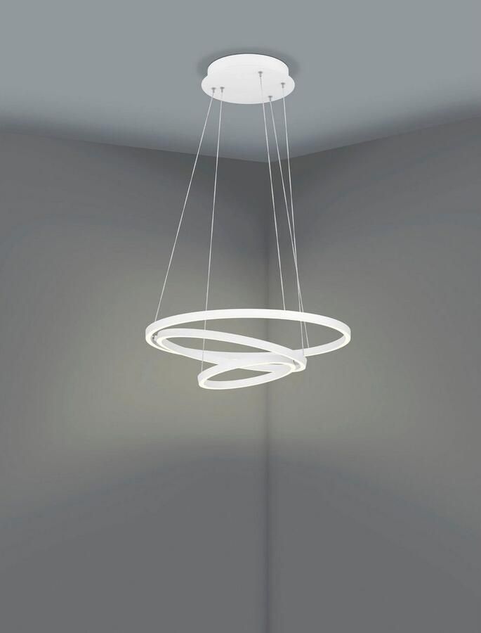 EGLO Hanglamp LOBINERO-Z hanglamp wit instelbaar wit ZigBee 3.0 pendellamp Timer App spraakbesturing Alexa ‎‎‎‎58x58x110cm excl. afstandsbediening (1 stuk) - Foto 7