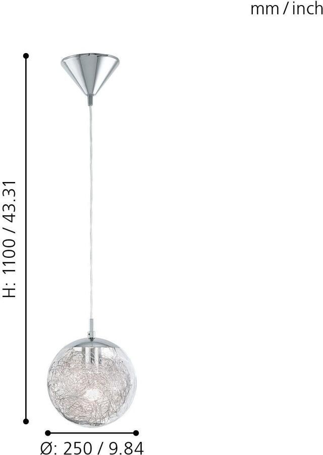 EGLO Hanglamp LUBERIO Hanglamp dimbaar Smart Home kleurwisseling (1 stuk) - Foto 5