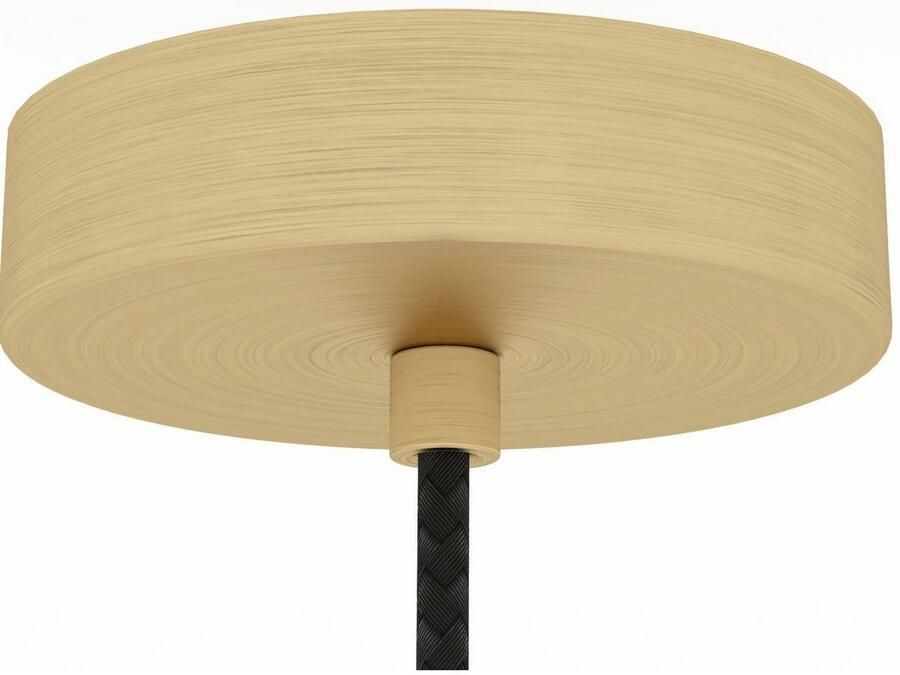 EGLO Hanglamp MANZANARES Pendellampe Stahl und Glas E27 Esstischlampe Lampe Hanglamp in messing en goudkleur van staal excl. E27 40W (1 stuk)