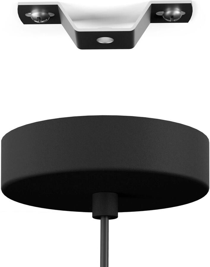 EGLO Hanglamp MARYVILLA Pendellampe Stahl und Glas E27 IP20 Esstischlampe Lampe Hanglamp in zwart en bruin van staal excl. E27 40W (1 stuk) - Foto 2