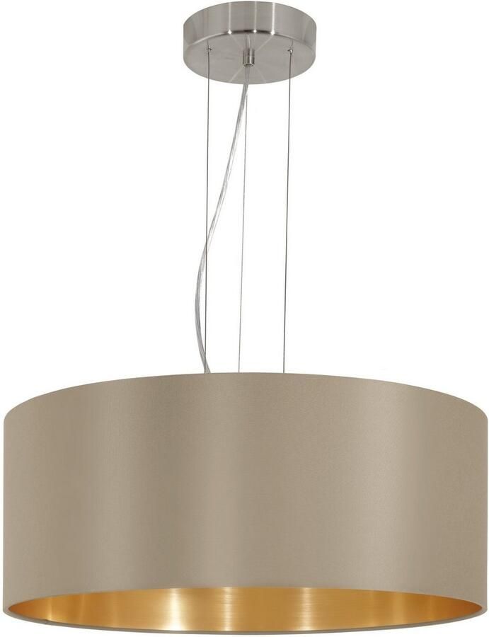 EGLO  Maserlo Hanglamp - E27 - Ø 53 cm - Taupe Goud - Foto 3