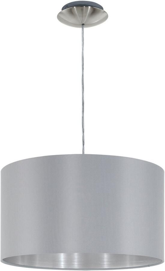 EGLO  Maserlo - Hanglamp - 1 Lichts - Ø38cm - Nikkel-Mat - Zilver - Foto 3