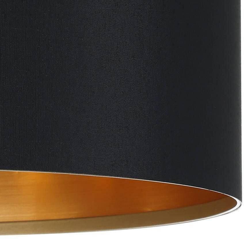 EGLO  Maserlo - Hanglamp - 1 Lichts - Ø38cm - Nikkel-Mat - Zwart  Goud - Foto 4