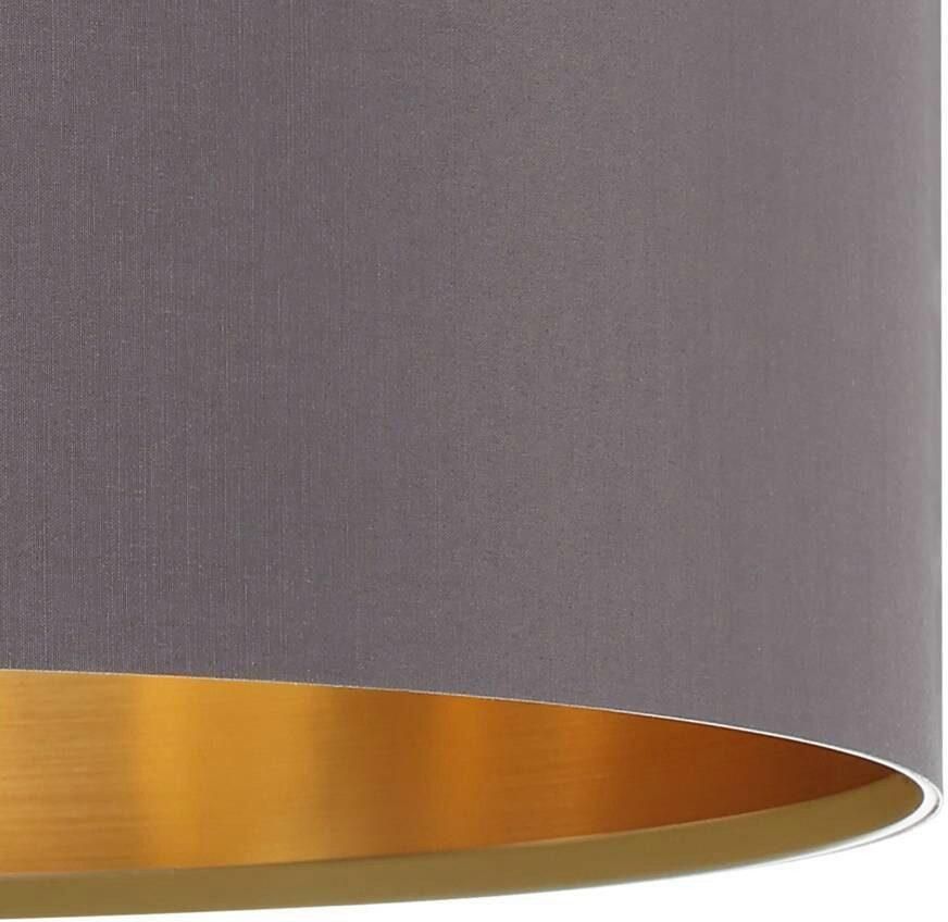EGLO Hanglamp MASERLO Textiel hanglamp cappuccino goudkleur lampenkap E27 Ø 38 cm - Foto 3