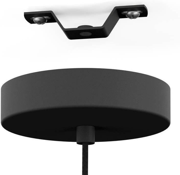 EGLO Hanglamp MATTANZA Hanglamp hout in lichtgrijs en metaal in zwart E27 Ø 50 cm (1 stuk) - Foto 3