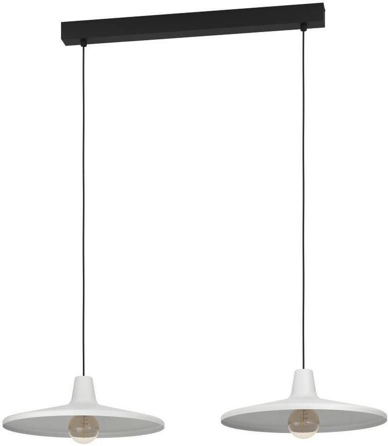 EGLO Hanglamp MINIERE Hanglamp metaal in grijs hanglamp met E27 fitting 100 cm (1 stuk) - Foto 2