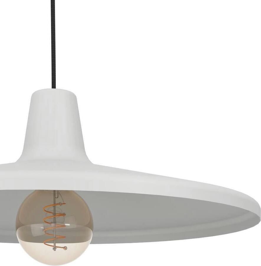 EGLO Hanglamp MINIERE Hanglamp metaal in grijs hanglamp met E27 fitting Ø 42 cm (1 stuk)