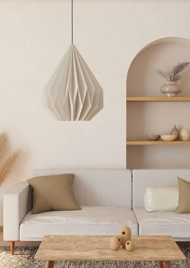 EGLO Hanglamp MINTING hanglamp metaal in zwart papier in wit Ø 45 cm (1 stuk) - Foto 3