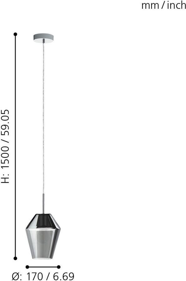 Outdoor Covers EGLO hanglamp Murmillo chroom Leen Bakker - Foto 3