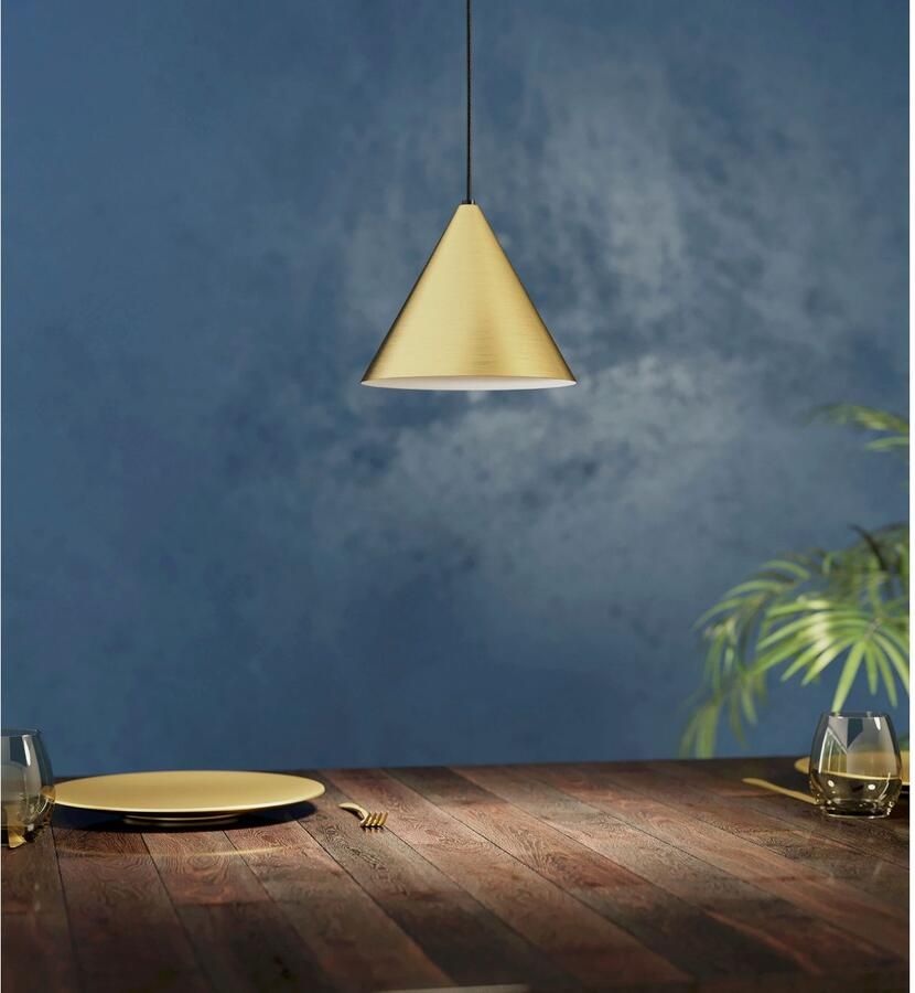 EGLO Hanglamp NARICES Hanglamp in zwart van staal excl. E27 40W (1 stuk) - Foto 3