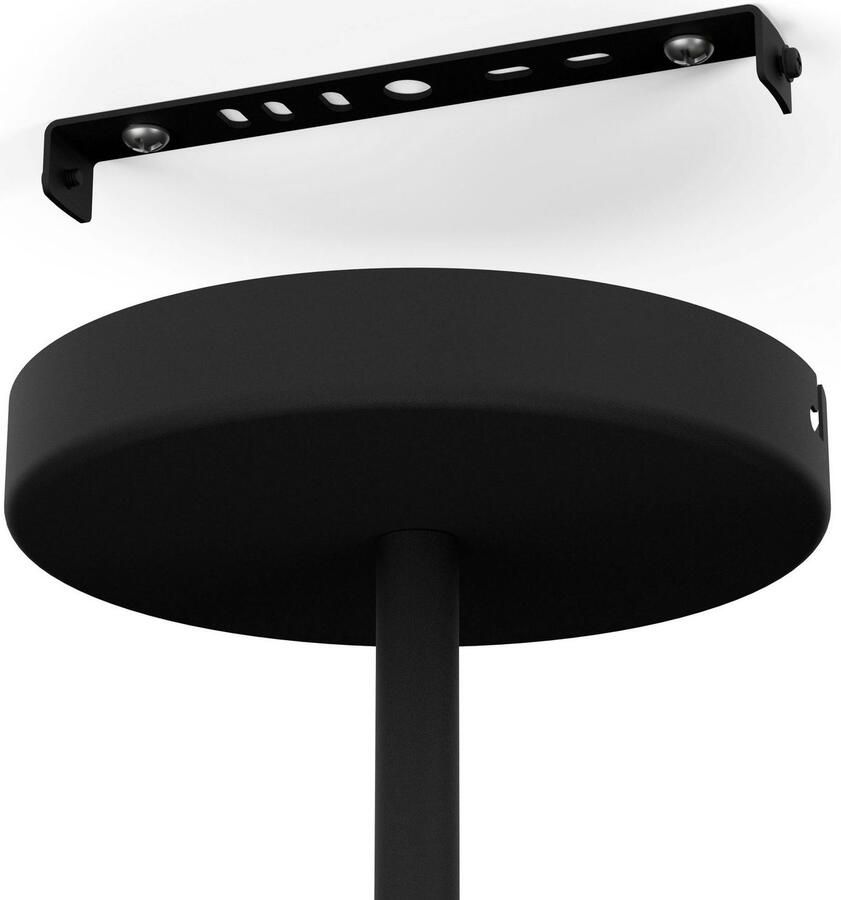 EGLO Hanglamp NARICES Hanglamp in zwart van staal excl. E27 40W (1 stuk) - Foto 2