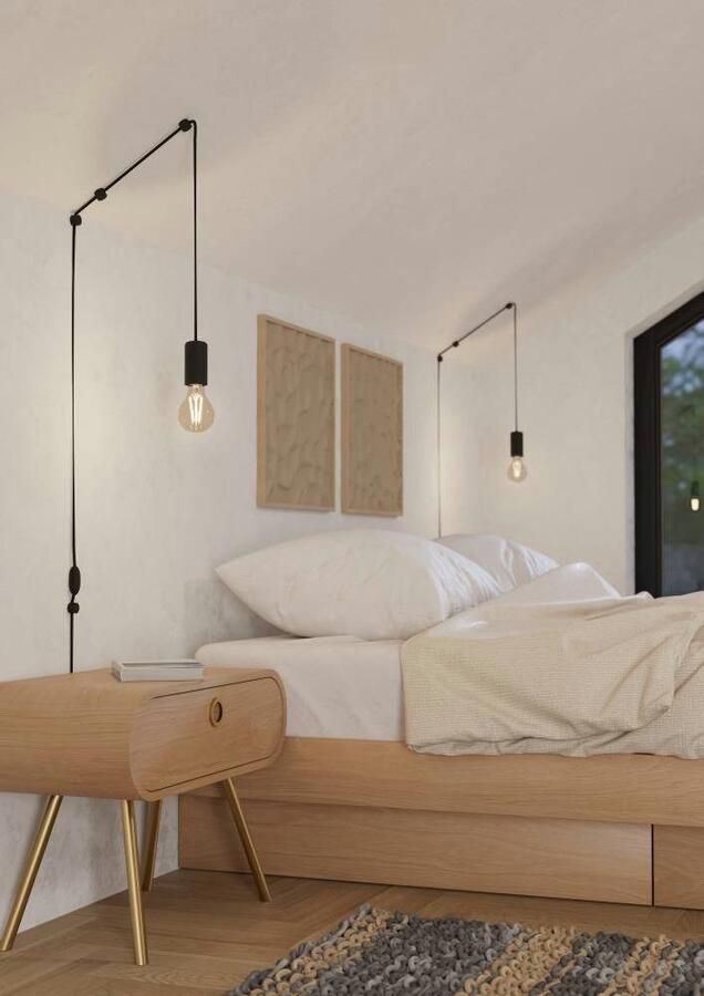 EGLO Hanglamp NARICES Pendellampe Stahl E27 IP20 Wohnzimmerlampe Hängelampe Hanglamp eettafellamp metaal in zwart lamp E27 fitting (1 stuk) - Foto 4