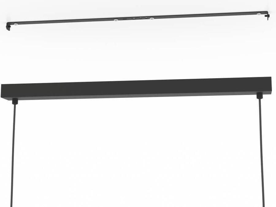 EGLO Hanglamp NOHALES Pendellampe Stahl E27 Esszimmerlampe Hängelampe Lampe Hanglamp eetkamerlamp van metaal in zwart en messing (1 stuk) - Foto 4