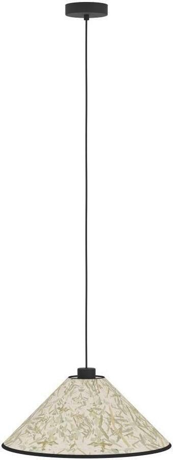 EGLO Hanglamp OXPARK Hanglamp eetkamerlamp textiel bamboe bladeren hanglamp (1 stuk) - Foto 5