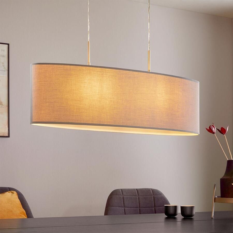 EGLO  Pasteri - Hanglamp - 2 Lichts - 75cm - Nikkel-Mat - Grijs - Foto 2