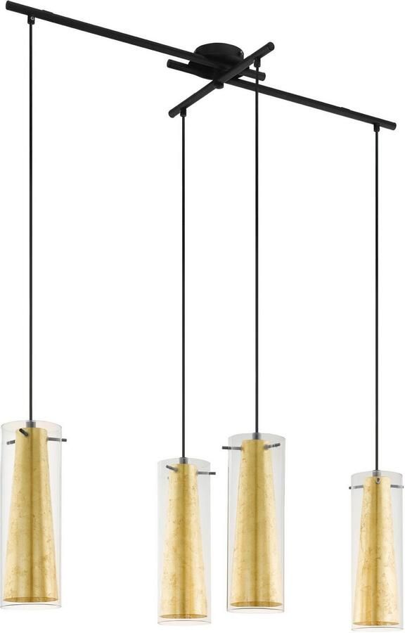 EGLO Hanglamp PINTO GOLD Hanglamp staal glas IP20 E27 eettafellamp lamp - Foto 4