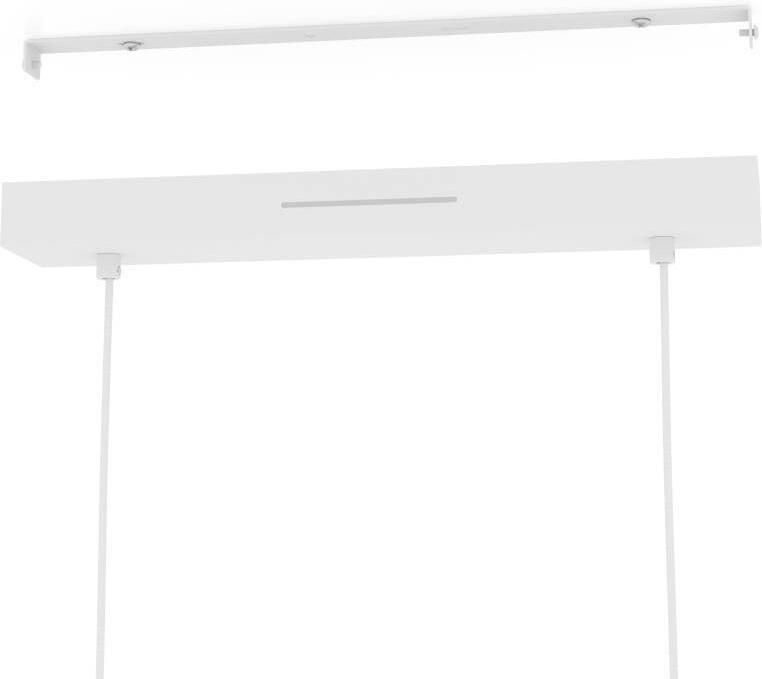 EGLO Hanglamp PORTICO-Z hanglamp hout wit ZigBee 3.0 timer pendellamp App spraakbesturing Alexa 88x15x110cm excl. afstandsbediening (1 stuk) - Foto 10