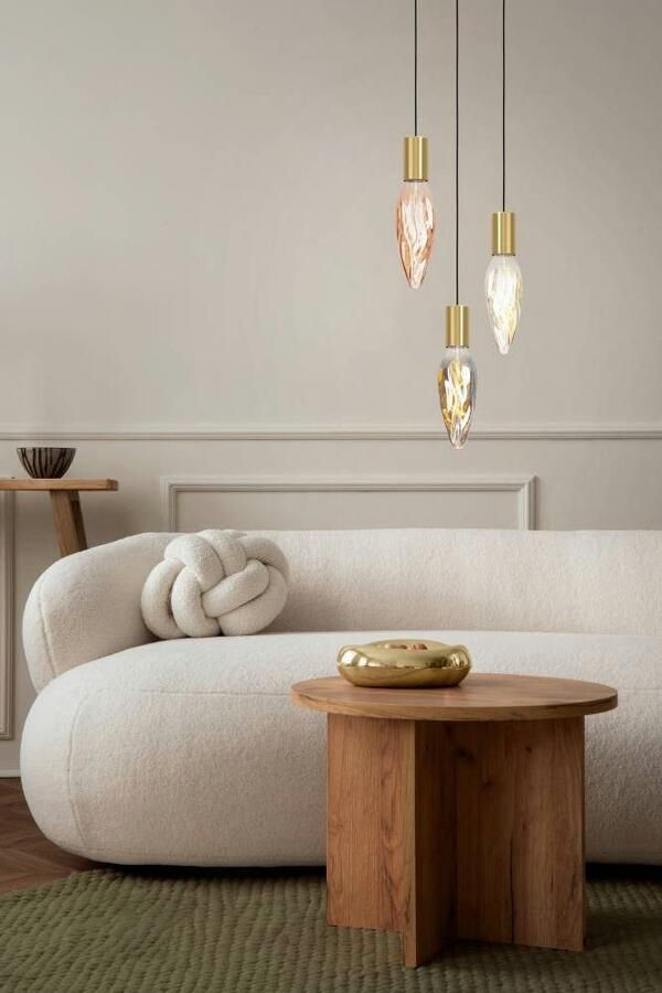 EGLO Hanglamp POZUETA 1 Hanglamp E27 fitting met kabel metaal in messing Ø 6 5 cm (1 stuk) - Foto 2