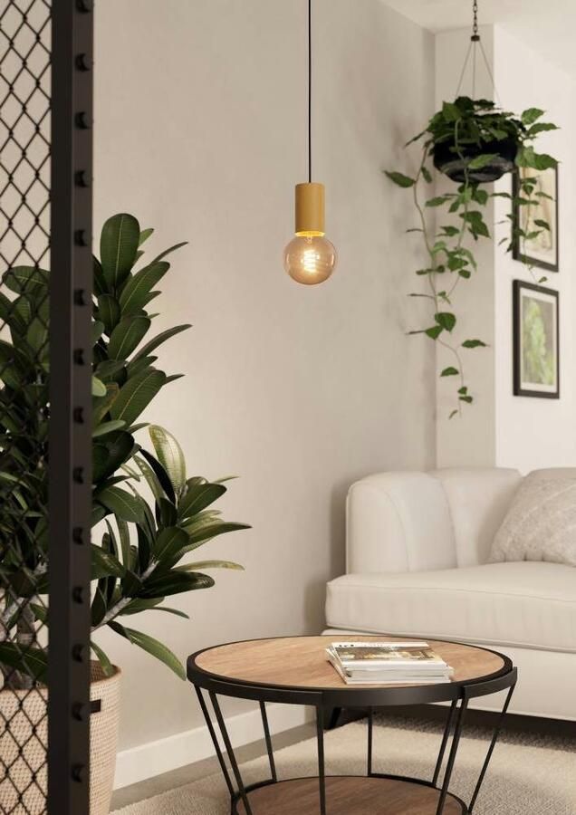 EGLO Hanglamp POZUETA 1 Hanglamp FSC100HB E27 fitting met kabel hanglamp Ø 6 5 cm (1 stuk) - Foto 5