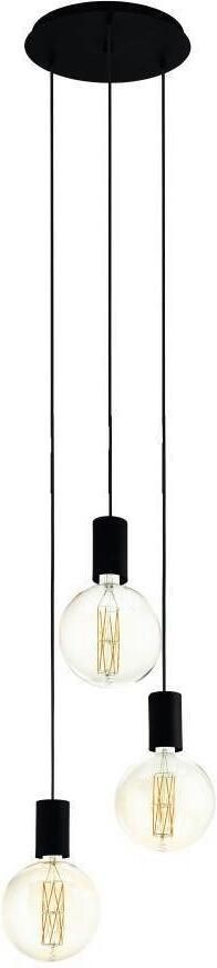 EGLO Hanglamp POZUETA Pendellampe Stahl E27 Esstischlampe Hängelampe Lampe Vintage hanglamp van staal in zwart eettafellamp E27 Ø 34 cm (1 stuk) - Foto 5