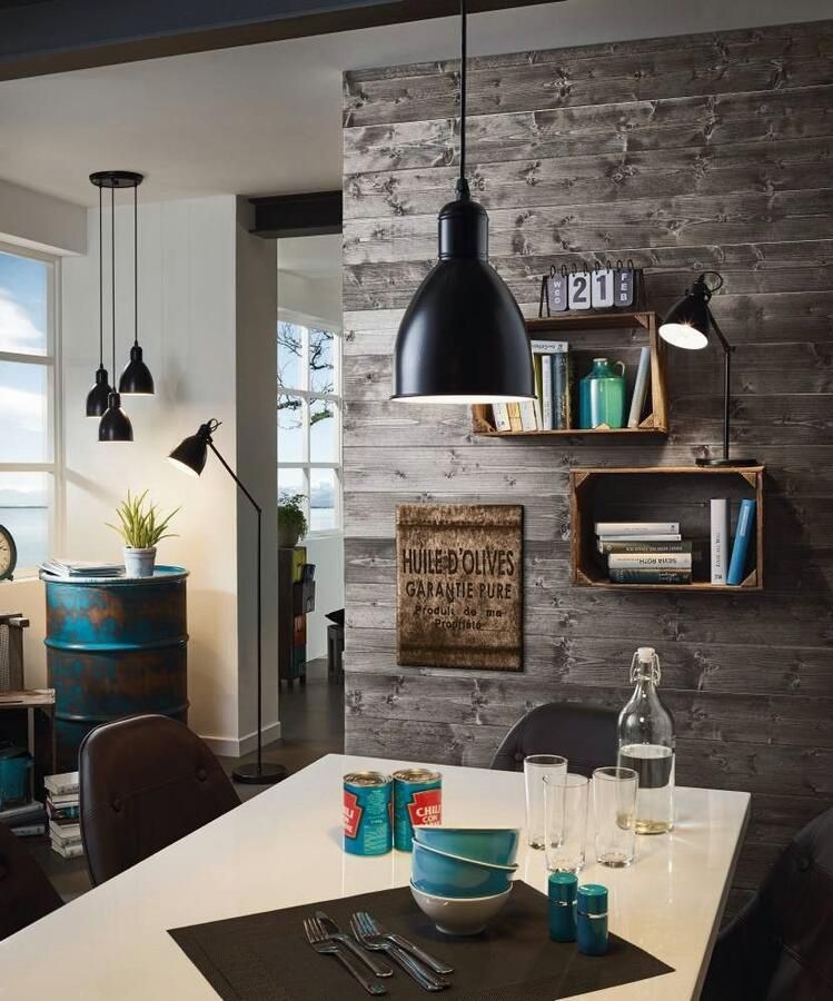 EGLO Staande lamp PRIDDY vloerlamp staande lamp staal zwart E27 industrieel - Foto 4