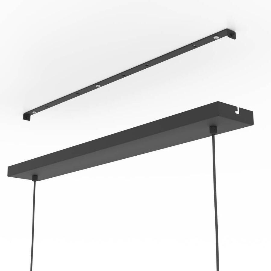 EGLO Hanglamp RINROE Pendellampe Stahl E27 IP20 Vintage Wohnzimmerlampe Lampe Hanglamp eetkamerlamp metaal in zwart hanglamp (1 stuk) - Foto 2