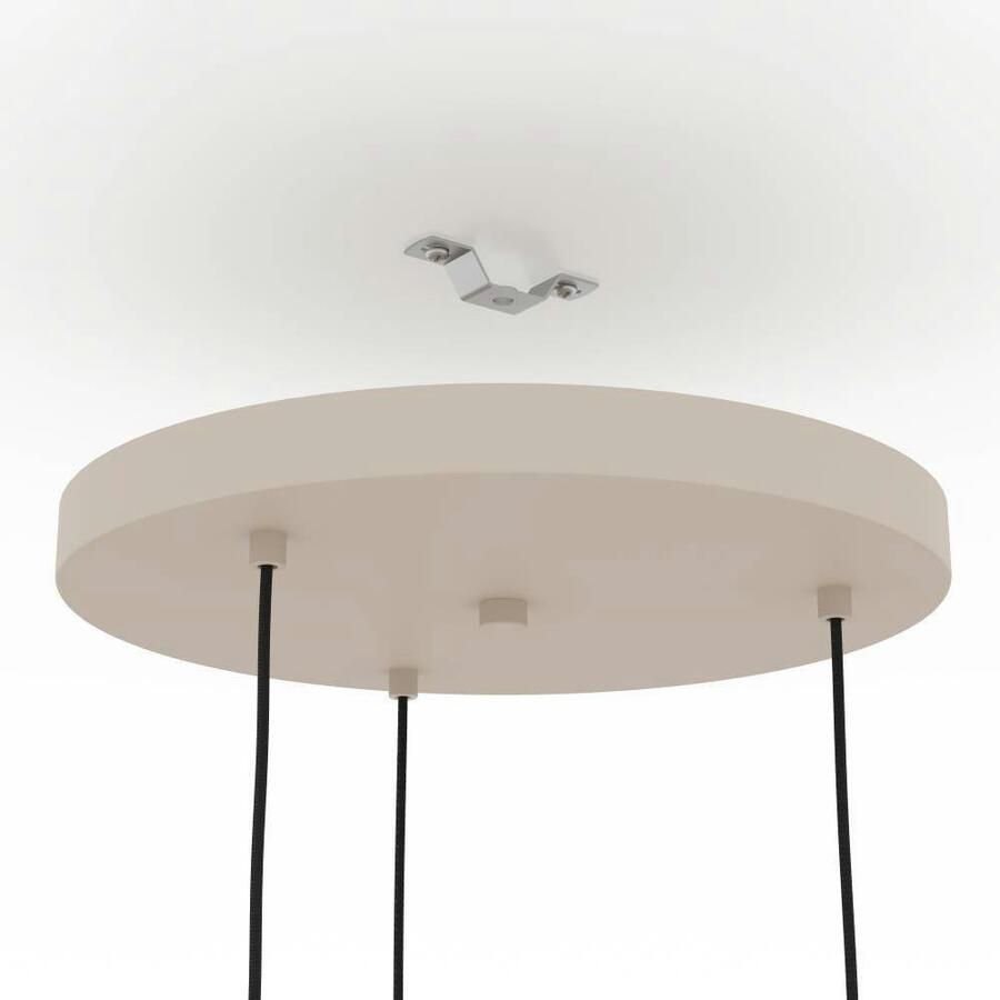 EGLO Hanglamp ROMAZZINA hanglamp eettafellamp zandkleurig metaal E27 (1 stuk) - Foto 2