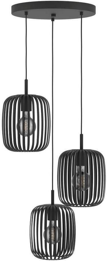 EGLO Hanglamp ROMAZZINA hanglamp eettafellamp zandkleurig metaal E27 (1 stuk) - Foto 5