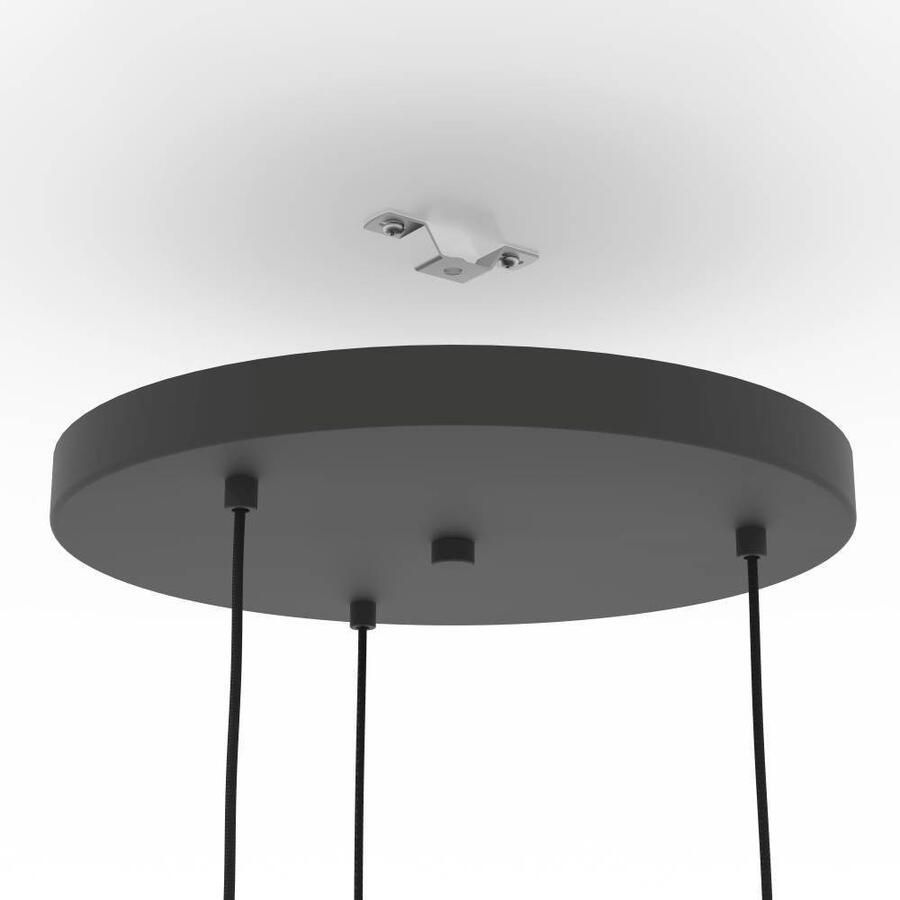 EGLO Hanglamp ROMAZZINA hanglamp eettafellamp zandkleurig metaal E27 (1 stuk) - Foto 2