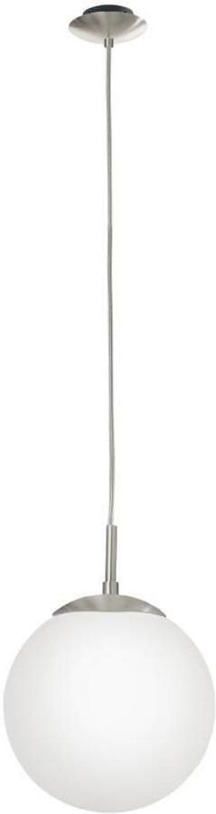 EGLO  Rondo - Hanglamp - 1 Lichts - Ø200mm. -Nikkel-Mat - Wit - Foto 8