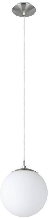 EGLO  Rondo - Hanglamp - 1 Lichts - Ø200mm. -Nikkel-Mat - Wit - Foto 11